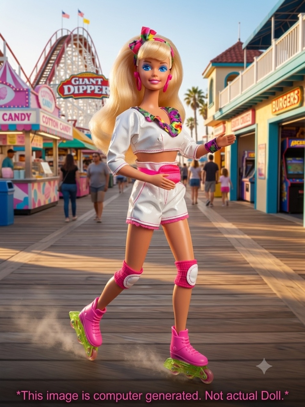Vintage 1991 Rollerblade Barbie